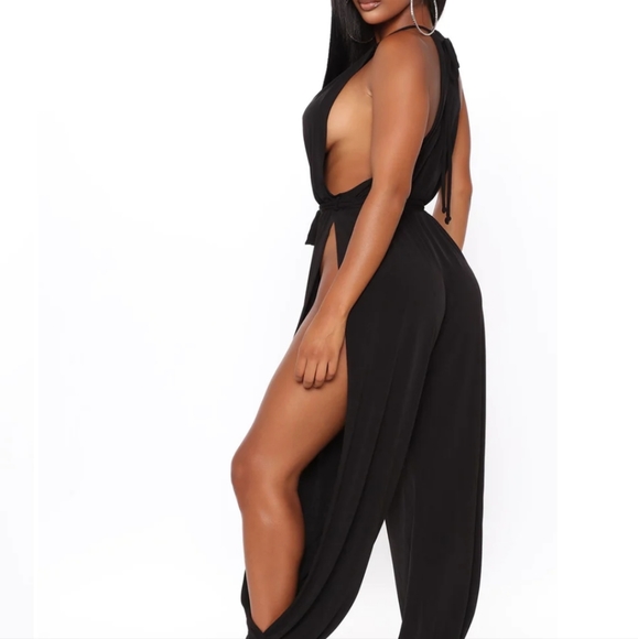 Black open genie jumpsuit - Picture 5 of 6